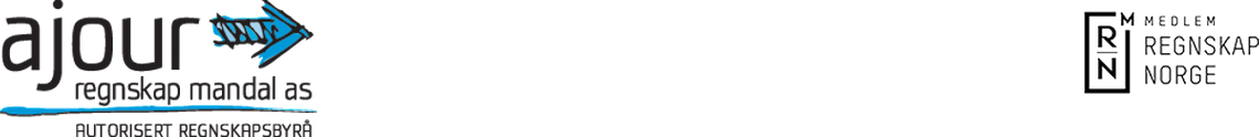 Logo, Ajour Regnskap Mandal AS